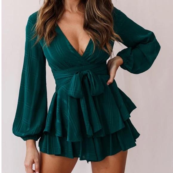 Hello Molly Pants - Hello Molly Saints + Secrets Maddox Romper Small
